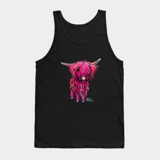 HiGHLaND CoW PRiNT SCoTTiSH ' LoVe HeaRT 2 ' BY SHiRLeY MacARTHuR Tank Top